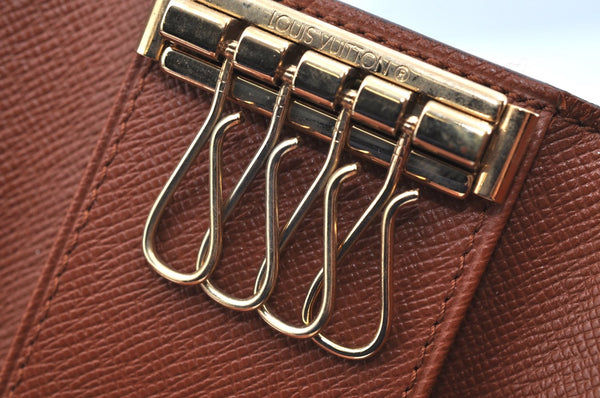 Authentic Louis Vuitton Monogram Multicles 4 Four Hooks Key Case M62631 LV K7588