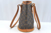 Authentic Louis Vuitton Monogram Bucket PM Shoulder Tote Bag M42238 Junk K7592