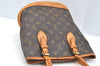 Authentic Louis Vuitton Monogram Bucket PM Shoulder Tote Bag M42238 Junk K7592