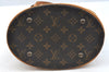 Authentic Louis Vuitton Monogram Bucket PM Shoulder Tote Bag M42238 Junk K7592