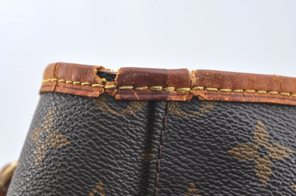 Authentic Louis Vuitton Monogram Bucket PM Shoulder Tote Bag M42238 Junk K7592