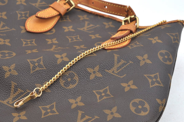 Authentic Louis Vuitton Monogram Bucket PM Shoulder Tote Bag M42238 Junk K7592