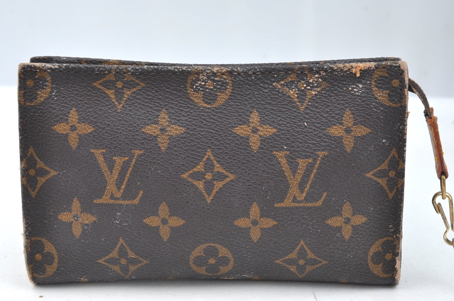 Authentic Louis Vuitton Monogram Bucket PM Shoulder Tote Bag M42238 Junk K7594