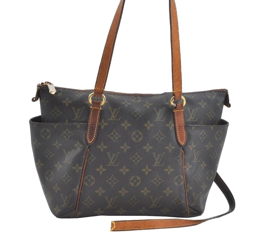 Authentic Louis Vuitton Monogram Totally PM Shoulder Bag M56688 LV Junk K7595