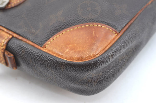 Authentic Louis Vuitton Monogram Marly Dragonne Clutch Hand Bag Old Model K7599