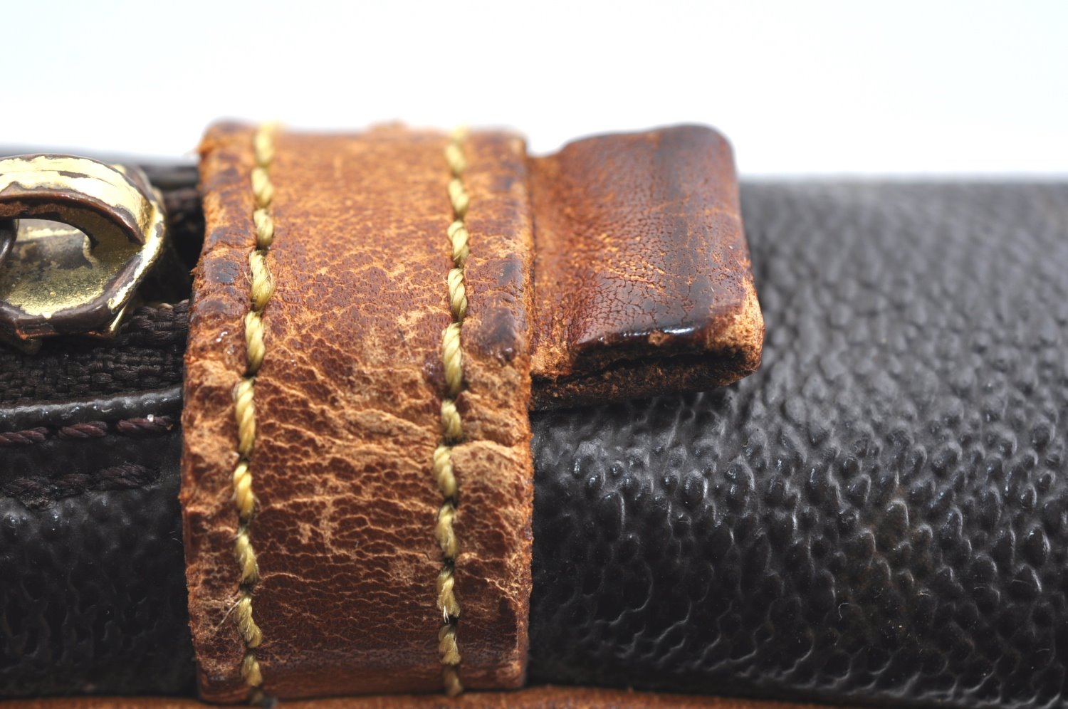 Authentic Louis Vuitton Monogram Marly Dragonne Clutch Hand Bag Old Model K7599