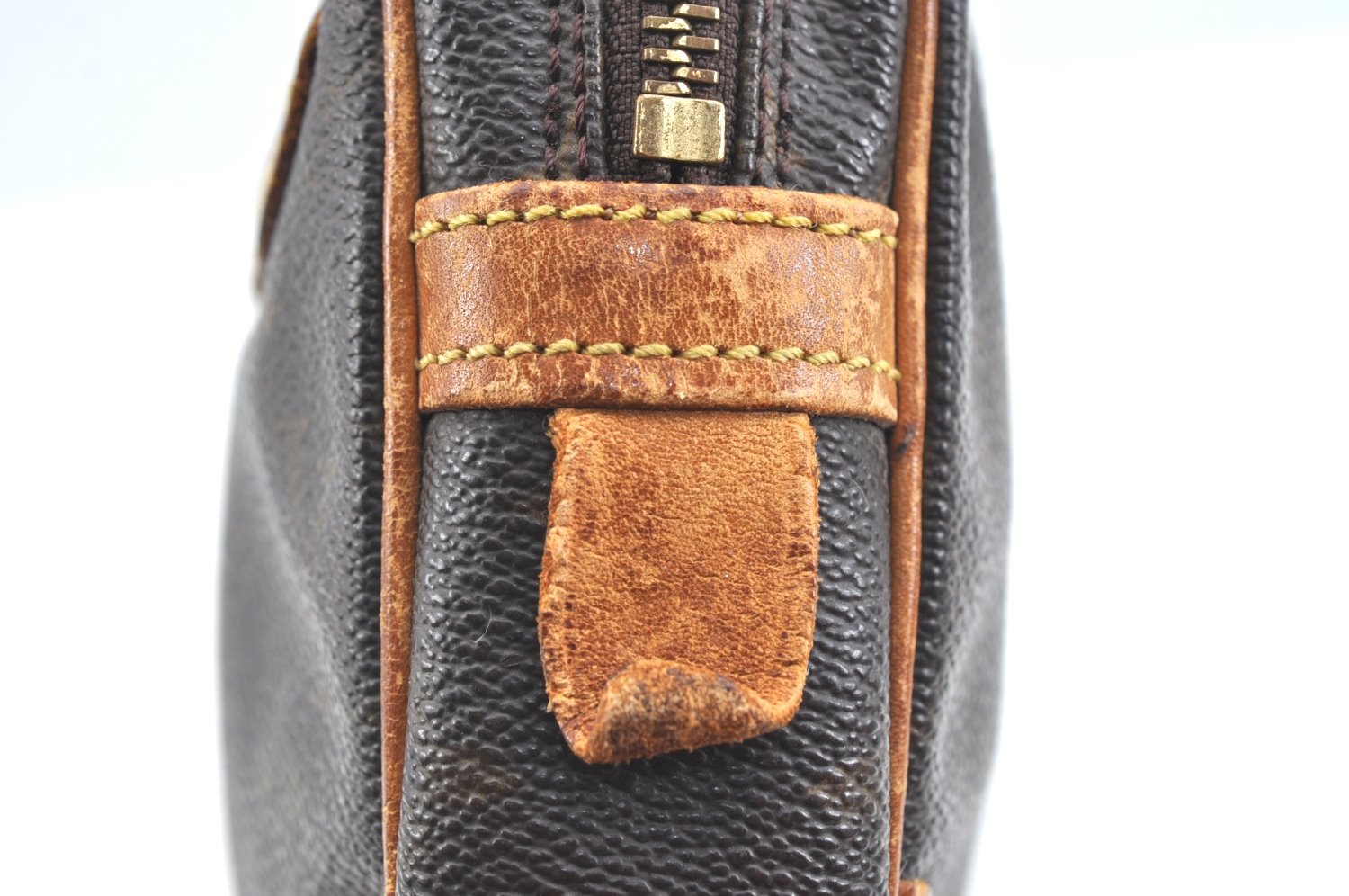 Authentic Louis Vuitton Monogram Marly Dragonne Clutch Hand Bag Old Model K7599