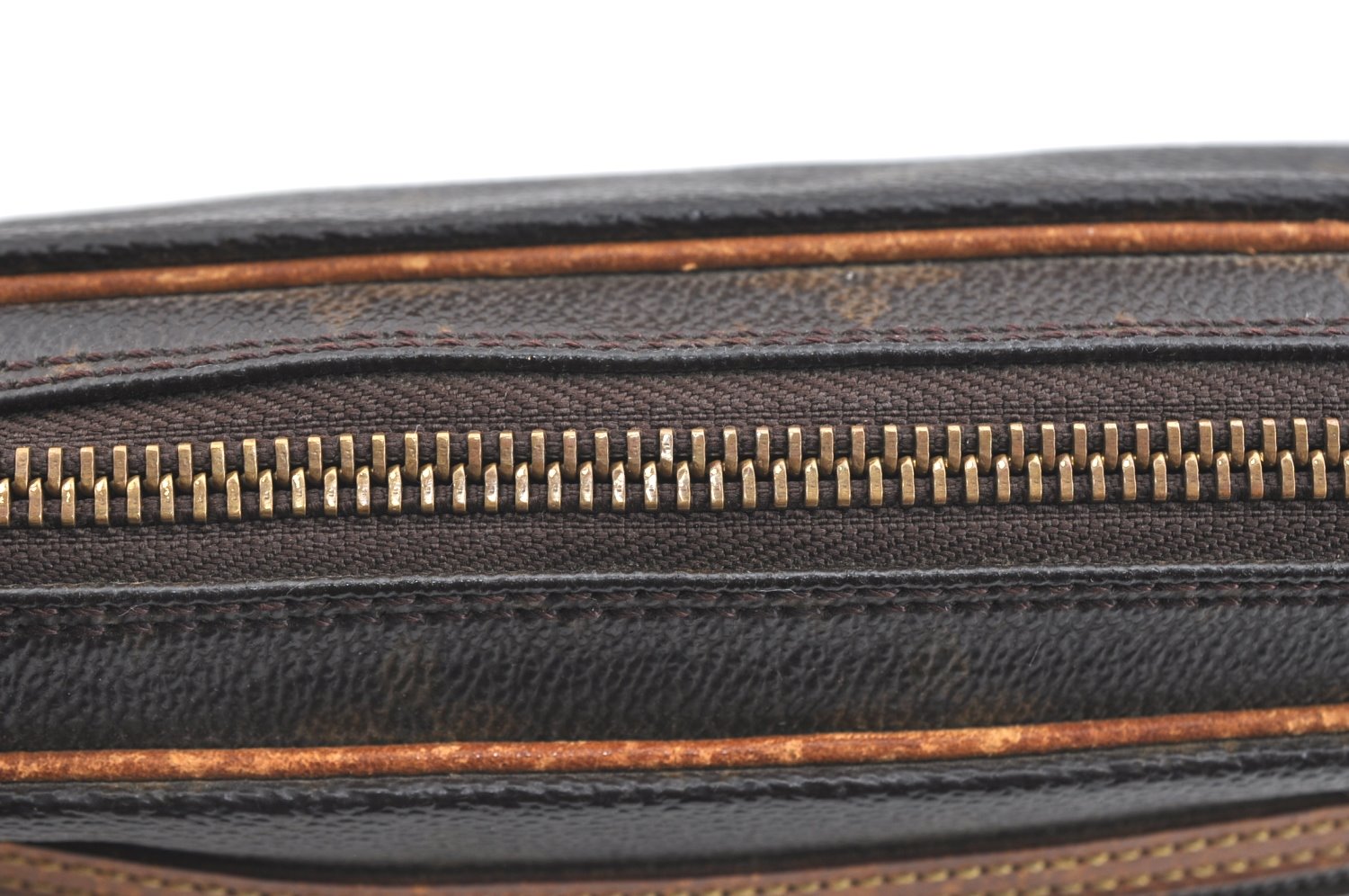 Authentic Louis Vuitton Monogram Marly Dragonne Clutch Hand Bag Old Model K7599