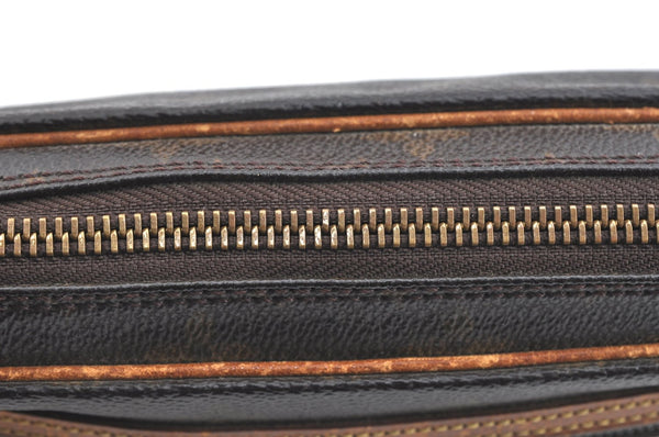 Authentic Louis Vuitton Monogram Marly Dragonne Clutch Hand Bag Old Model K7599