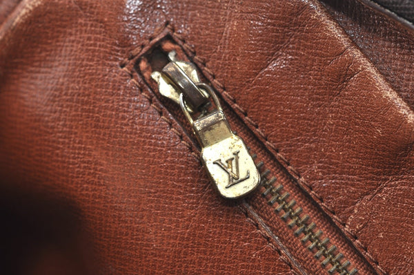 Authentic Louis Vuitton Monogram Marly Dragonne Clutch Hand Bag Old Model K7599