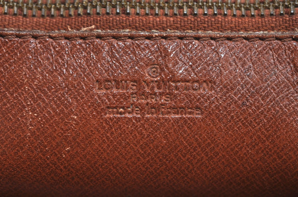 Authentic Louis Vuitton Monogram Marly Dragonne Clutch Hand Bag Old Model K7599