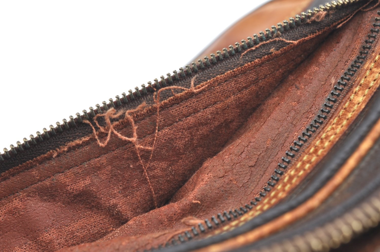 Authentic Louis Vuitton Monogram Marly Dragonne Clutch Hand Bag Old Model K7599