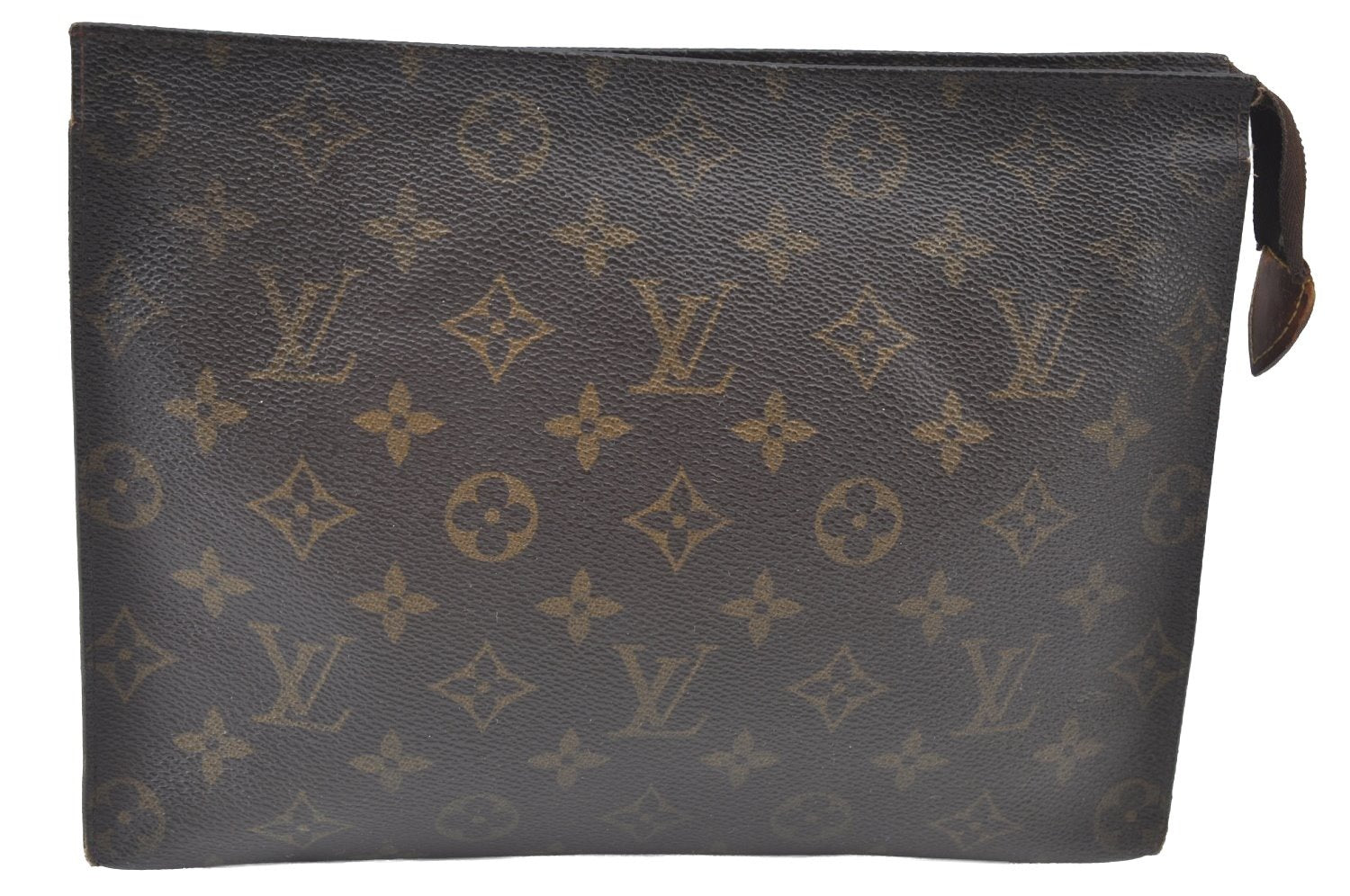 Authentic Louis Vuitton Monogram Poche Toilette 26 M47542 Cosmetics Pouch K7601