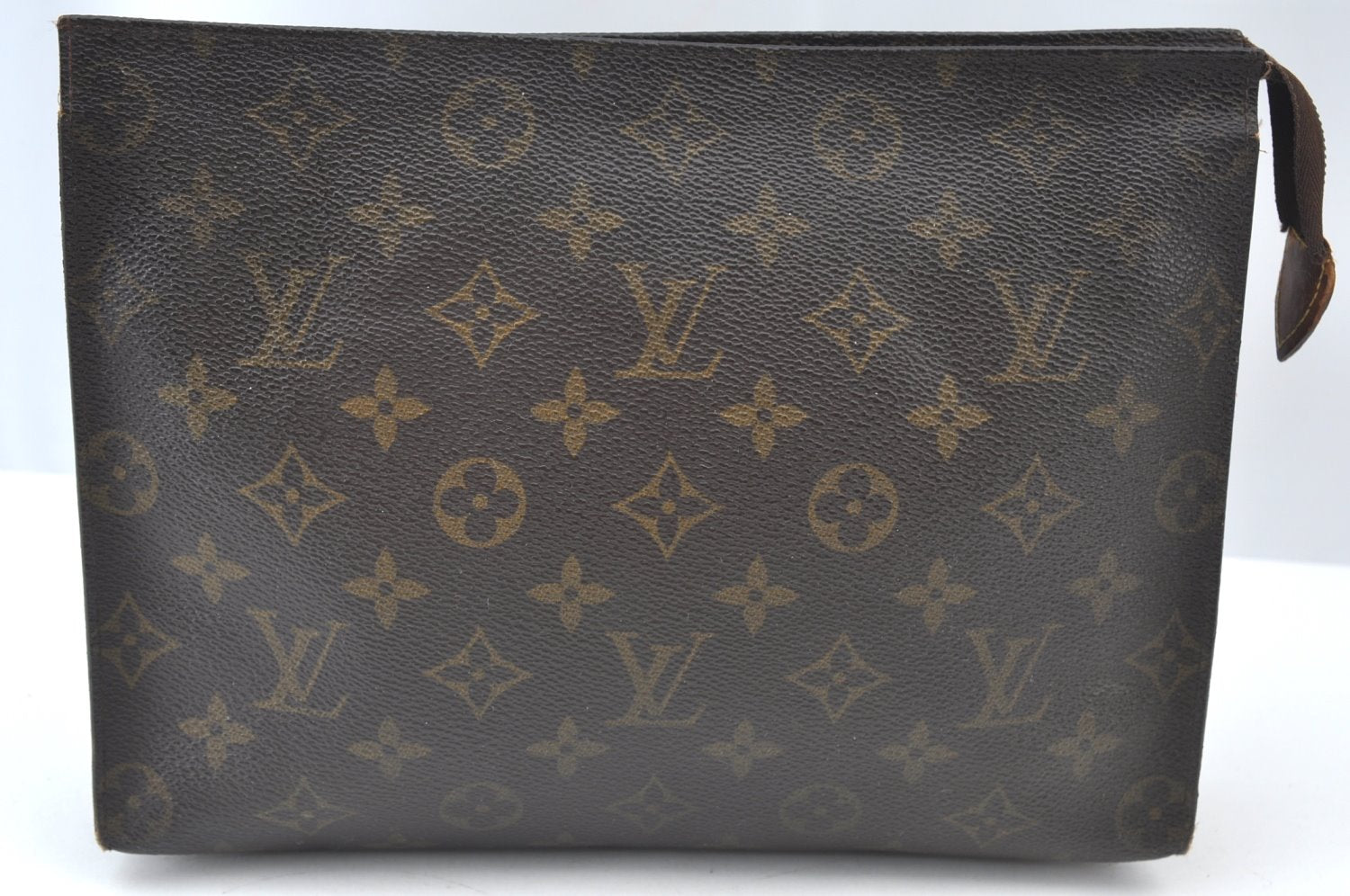 Authentic Louis Vuitton Monogram Poche Toilette 26 M47542 Cosmetics Pouch K7601