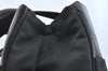 Authentic PRADA Vintage Nylon Tessuto Leather Shoulder Hand Tote Bag Black K7604