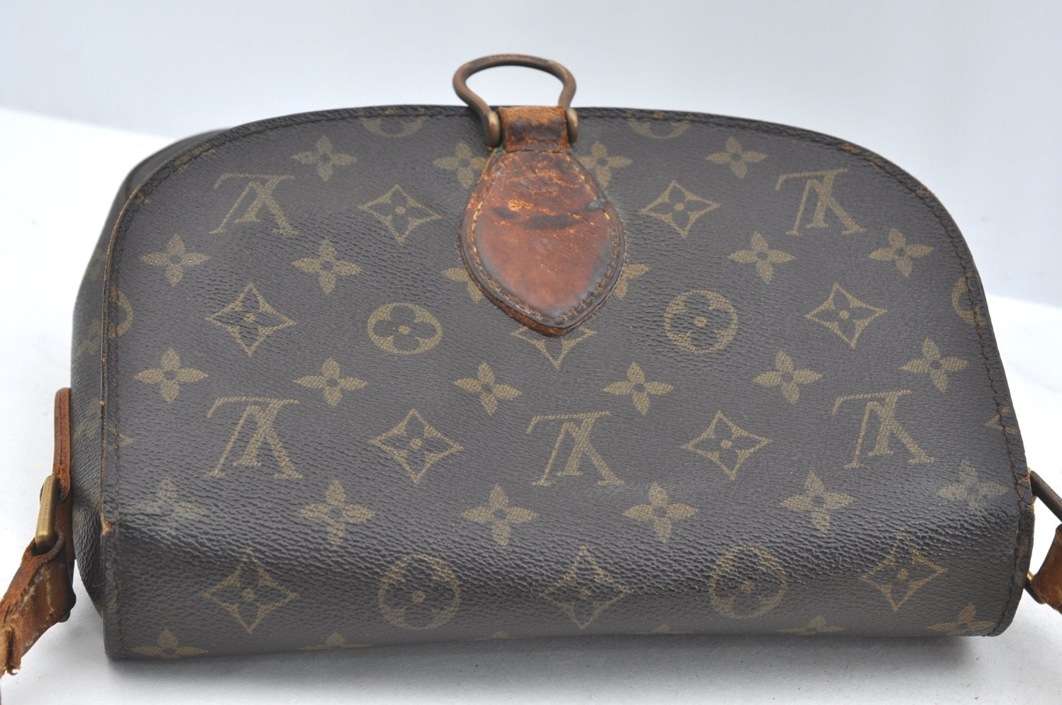 Authentic Louis Vuitton Monogram Saint Cloud GM M51242 Shoulder Cross Bag K7607