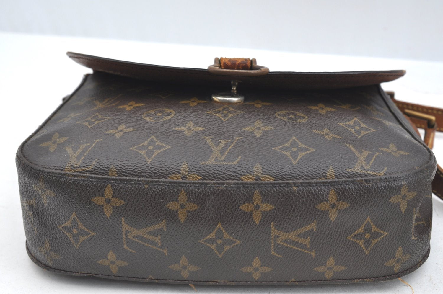 Authentic Louis Vuitton Monogram Saint Cloud GM M51242 Shoulder Cross Bag K7607