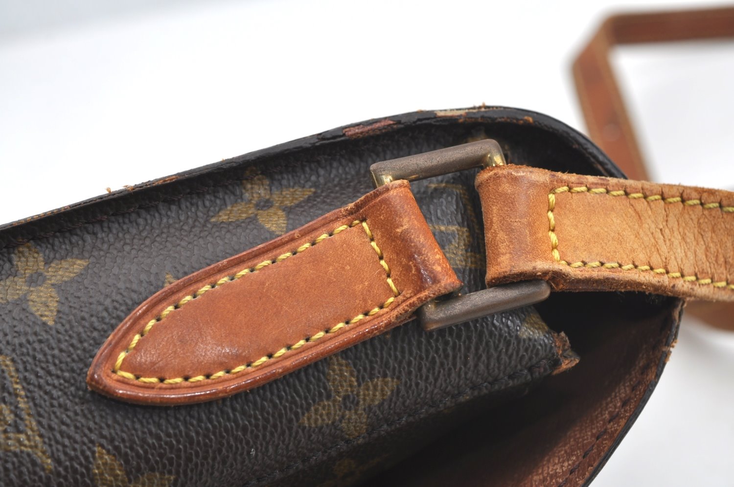 Authentic Louis Vuitton Monogram Saint Cloud GM M51242 Shoulder Cross Bag K7607