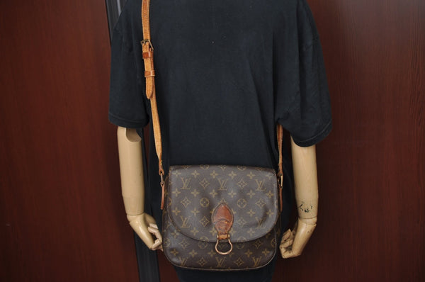 Authentic Louis Vuitton Monogram Saint Cloud GM M51242 Shoulder Cross Bag K7607