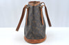 Authentic Louis Vuitton Monogram Bucket PM Shoulder Tote Bag M42238 Junk K7609