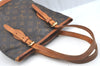 Authentic Louis Vuitton Monogram Bucket PM Shoulder Tote Bag M42238 Junk K7609