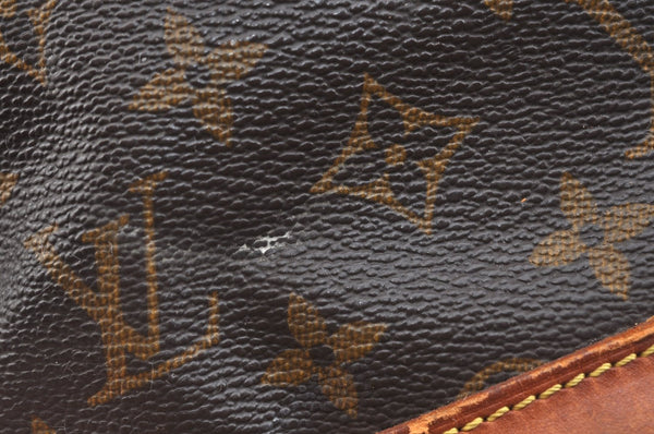 Authentic Louis Vuitton Monogram Bucket PM Shoulder Tote Bag M42238 Junk K7609