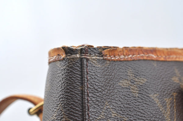 Authentic Louis Vuitton Monogram Bucket PM Shoulder Tote Bag M42238 LV K7624