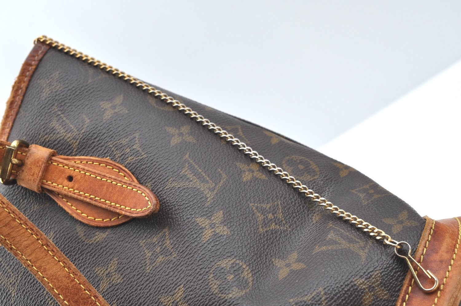 Authentic Louis Vuitton Monogram Bucket PM Shoulder Tote Bag M42238 LV K7624