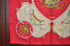 Authentic HERMES Carre 90 Scarf "SPRINGS" Silk Red K7628