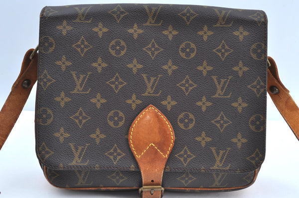 Authentic Louis Vuitton Monogram Cartouchiere GM M51252 Shoulder Cross Bag K7630