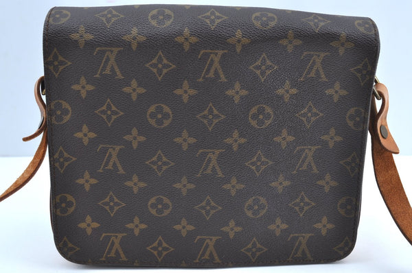 Authentic Louis Vuitton Monogram Cartouchiere GM M51252 Shoulder Cross Bag K7630