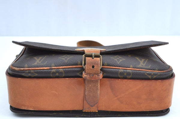 Authentic Louis Vuitton Monogram Cartouchiere GM M51252 Shoulder Cross Bag K7630