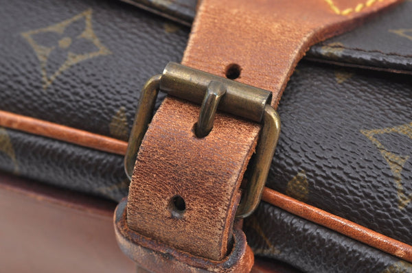 Authentic Louis Vuitton Monogram Cartouchiere GM M51252 Shoulder Cross Bag K7630