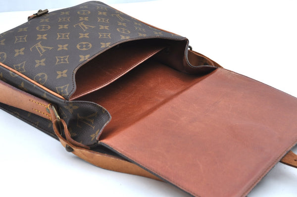 Authentic Louis Vuitton Monogram Cartouchiere GM M51252 Shoulder Cross Bag K7630