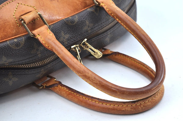 Authentic Louis Vuitton Monogram Deauville Hand Bag M47270 LV K7637