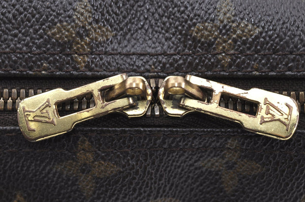 Authentic Louis Vuitton Monogram Deauville Hand Bag M47270 LV K7637