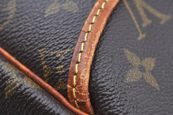 Authentic Louis Vuitton Monogram Deauville Hand Bag M47270 LV K7637