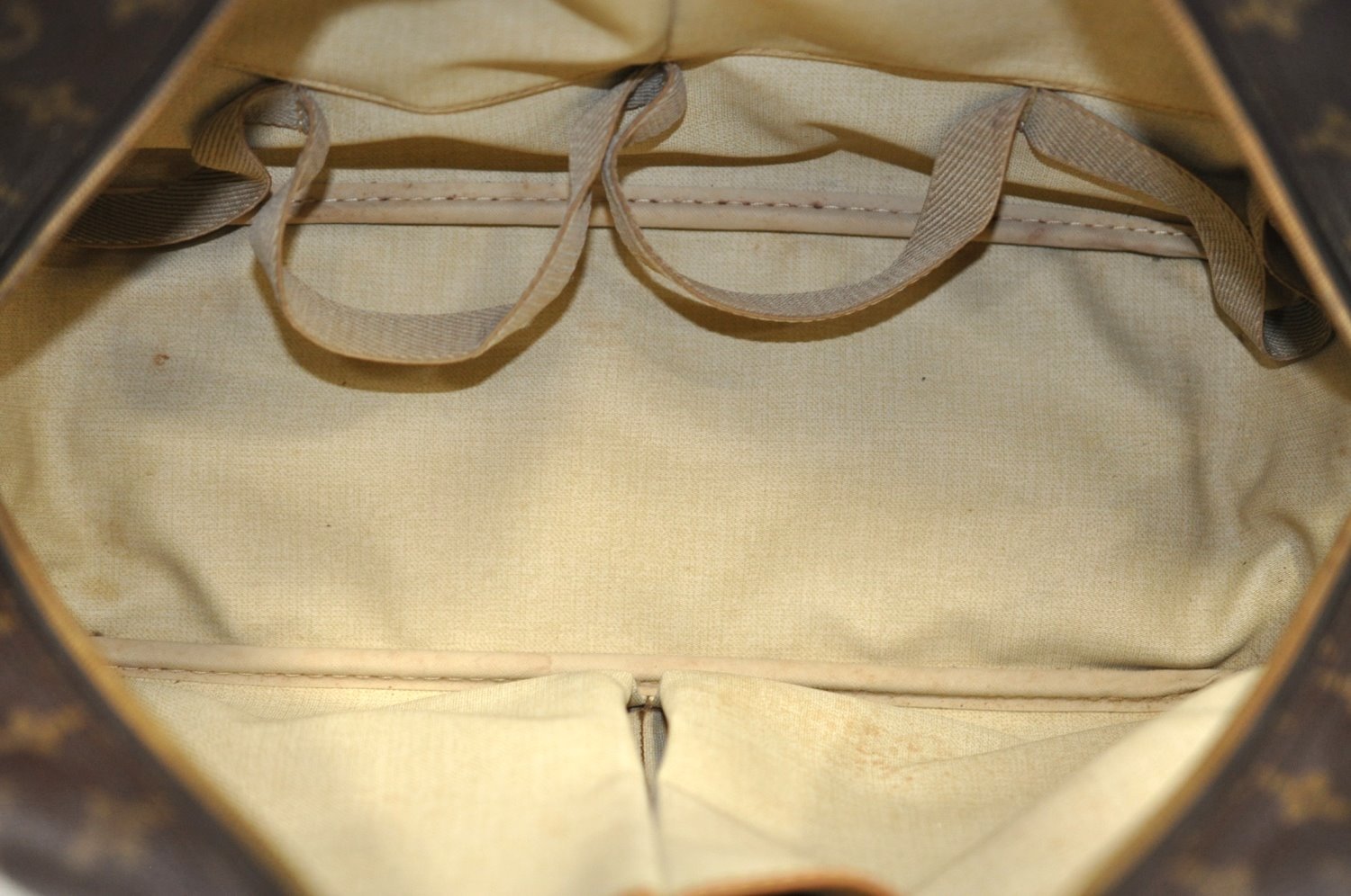 Authentic Louis Vuitton Monogram Deauville Hand Bag M47270 LV K7637