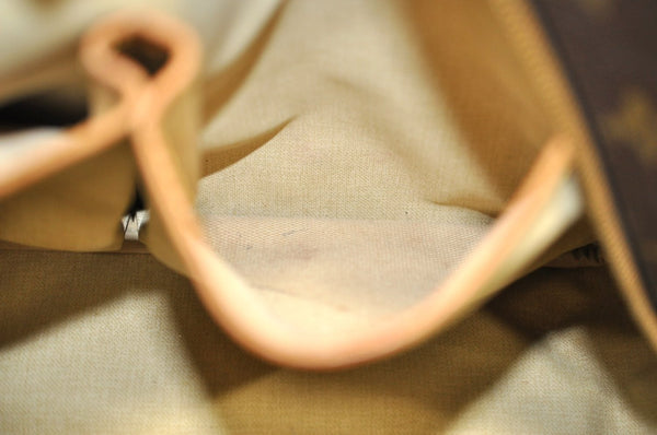 Authentic Louis Vuitton Monogram Deauville Hand Bag M47270 LV K7637