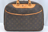 Authentic Louis Vuitton Monogram Deauville Hand Bag M47270 LV K7639