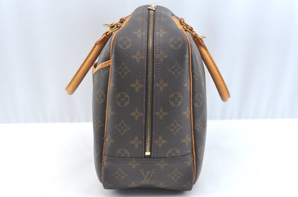 Authentic Louis Vuitton Monogram Deauville Hand Bag M47270 LV K7639