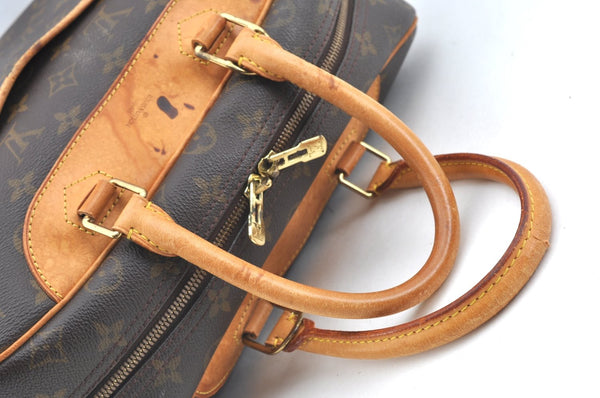 Authentic Louis Vuitton Monogram Deauville Hand Bag M47270 LV K7639