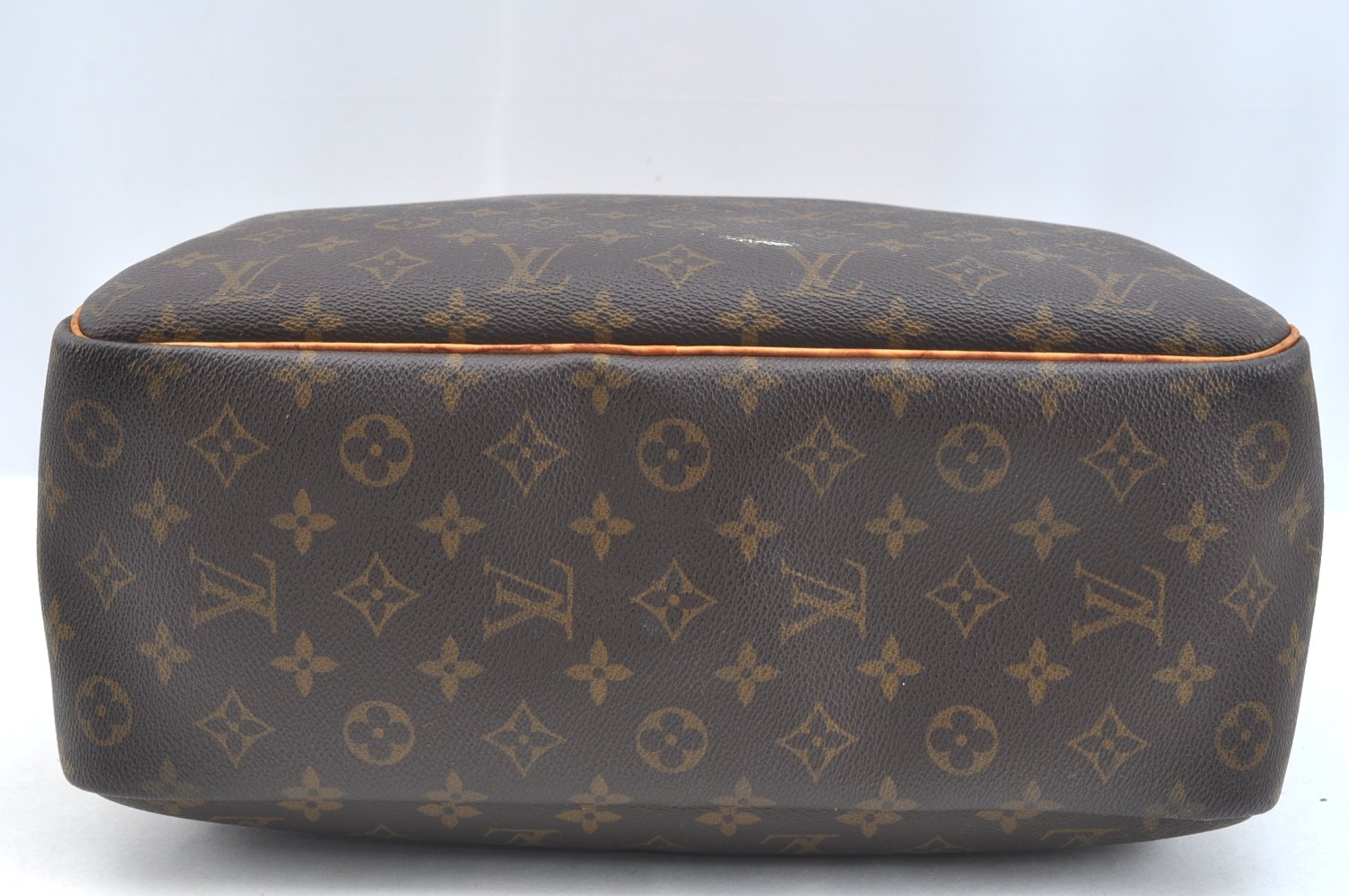 Authentic Louis Vuitton Monogram Deauville Hand Bag M47270 LV K7639