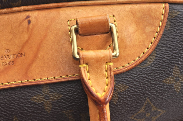 Authentic Louis Vuitton Monogram Deauville Hand Bag M47270 LV K7639