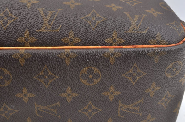 Authentic Louis Vuitton Monogram Deauville Hand Bag M47270 LV K7639