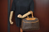 Authentic Louis Vuitton Monogram Deauville Hand Bag M47270 LV K7639