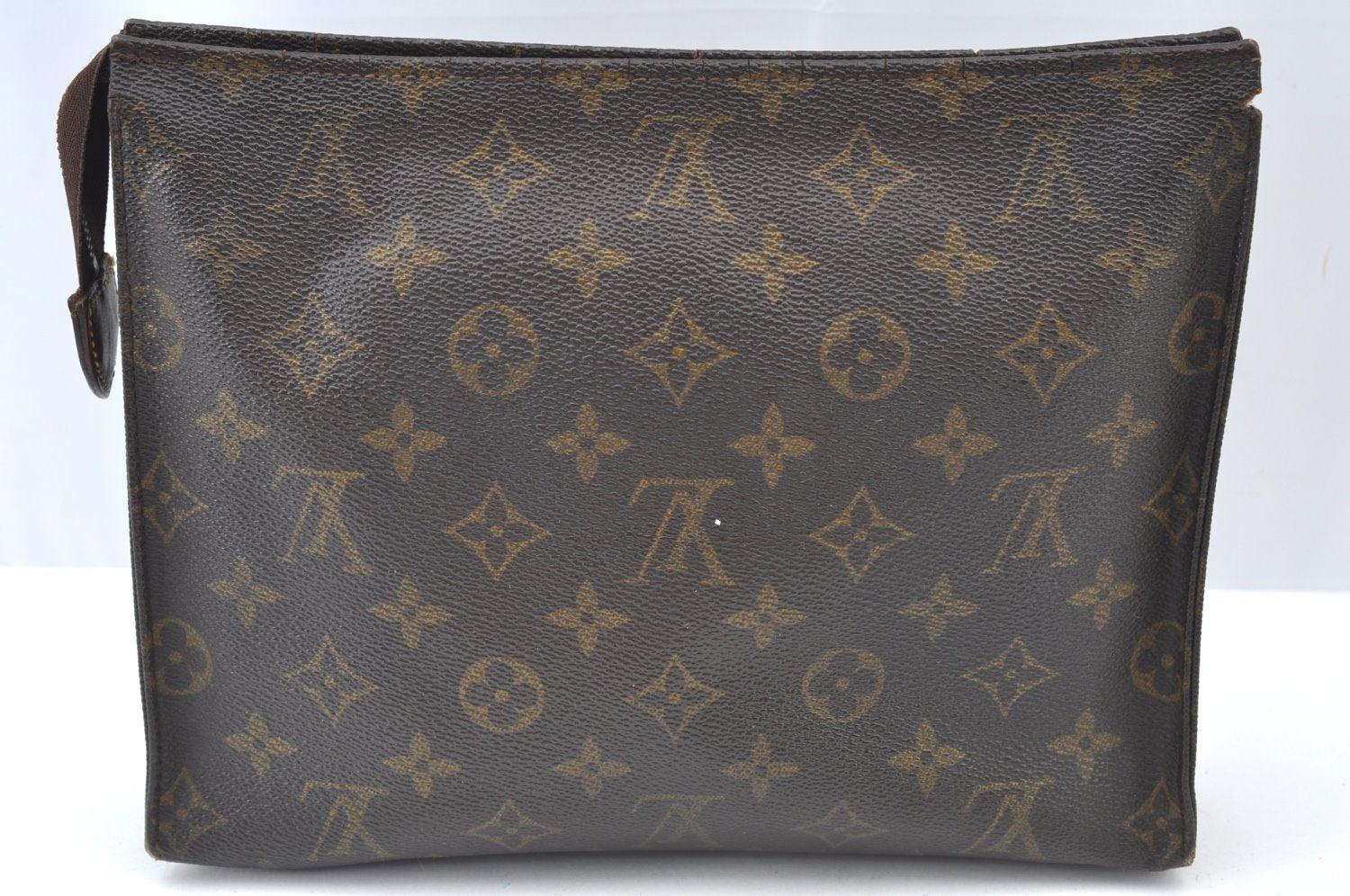 Auth Louis Vuitton Monogram Poche Toilette 26 M47542 Cosmetics Pouch Junk K7642