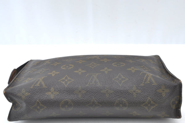 Auth Louis Vuitton Monogram Poche Toilette 26 M47542 Cosmetics Pouch Junk K7642