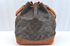 Authentic Louis Vuitton Monogram Noe Shoulder Drawstring Bag M42224 LV K7660