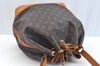 Authentic Louis Vuitton Monogram Noe Shoulder Drawstring Bag M42224 LV K7660